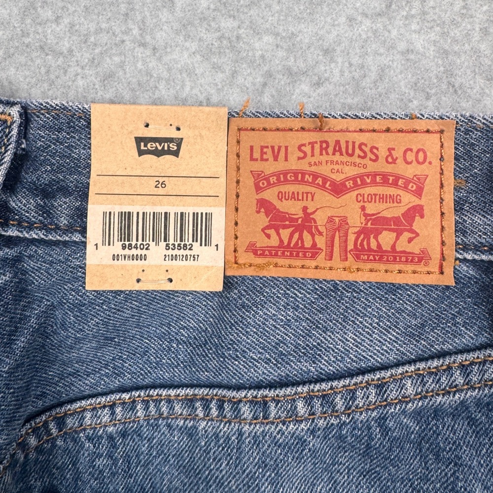 Levis Skirt Womens 26 / 2 Denim Midi Jean High Rise Slit 100% Cotton NEW $69 - Picture 3 of 10
